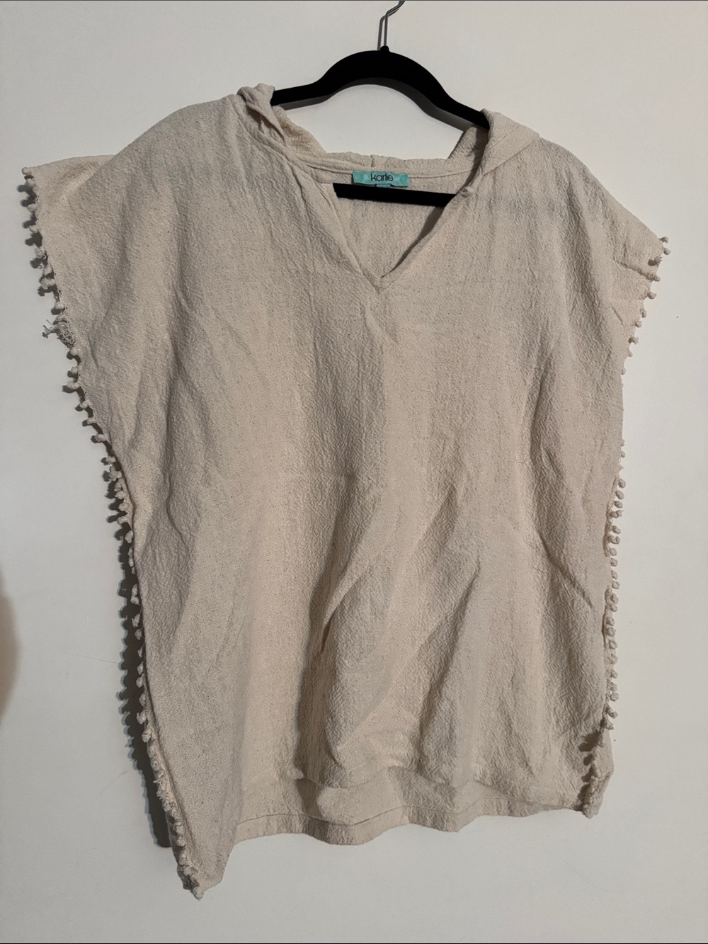 Karlie Cream Hooded Swim Cover Up